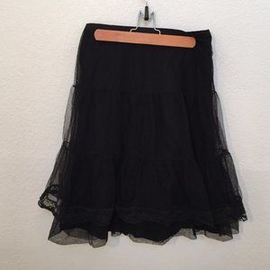 Free people tulle layered skirt